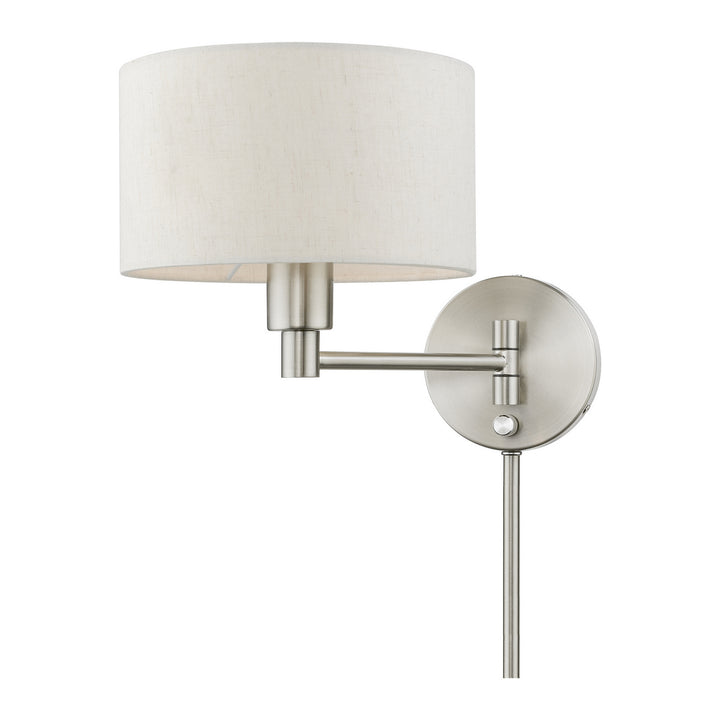 Livex Lighting 40940-91  Swing Arm Wall Lamps Lamp Brushed Nickel