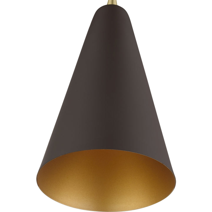 Livex Dulce 41175-07 Pendant Light - Bronze w/Antique Brass