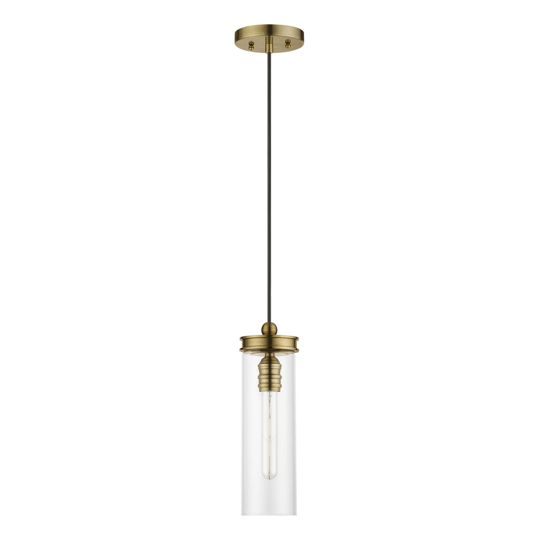 Livex Devoe 41236-01 Pendant Light - Antique Brass