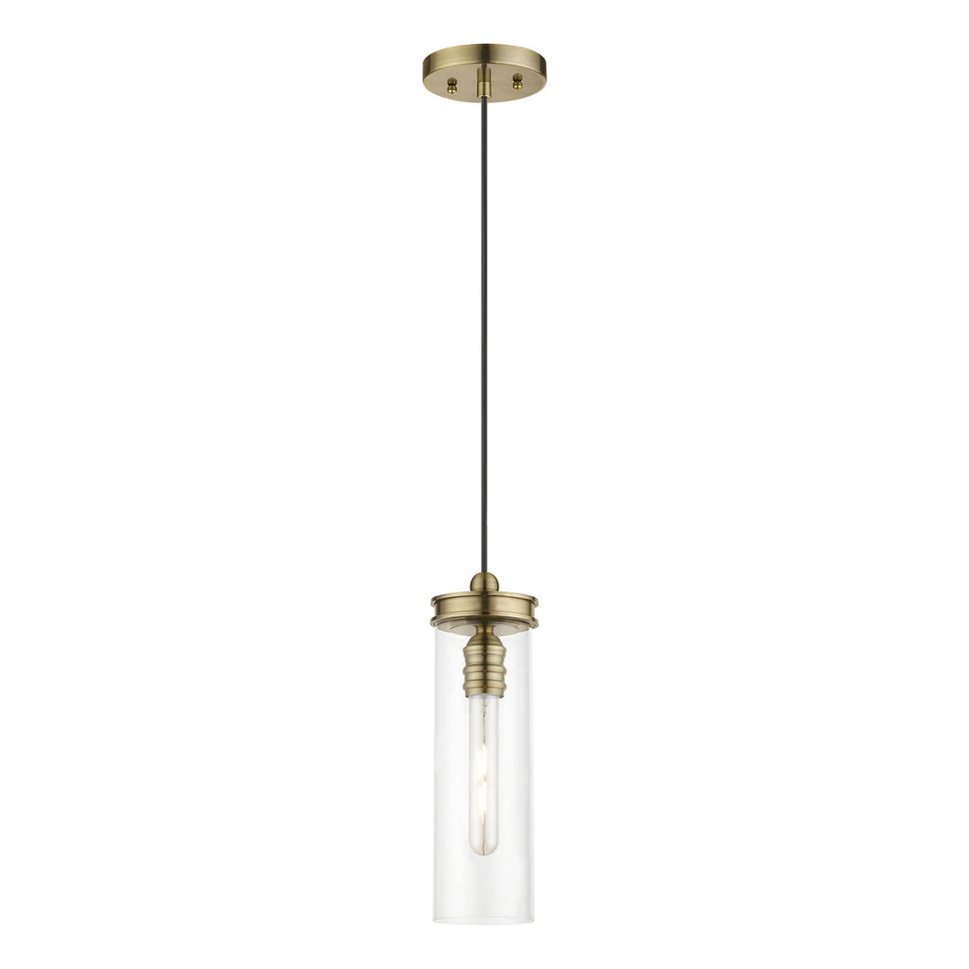 Livex Devoe 41236-01 Pendant Light - Antique Brass