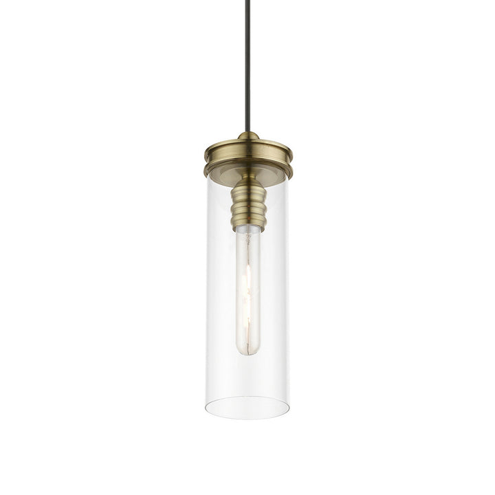 Livex Devoe 41236-01 Pendant Light - Antique Brass