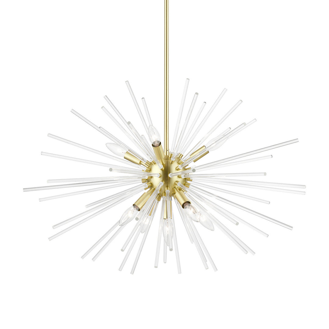 Livex Utopia 41255-12 Chandelier Light - Satin Brass