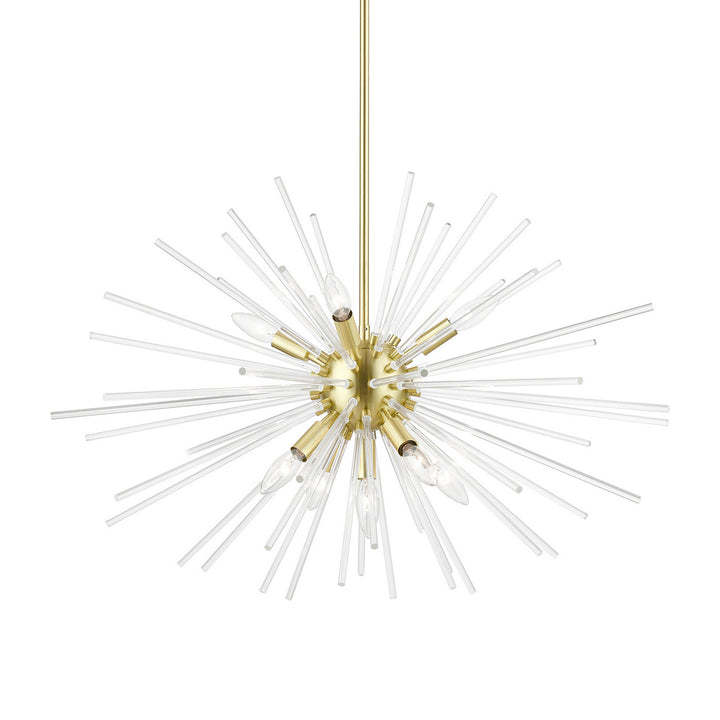 Livex Utopia 41255-12 Chandelier Light - Satin Brass