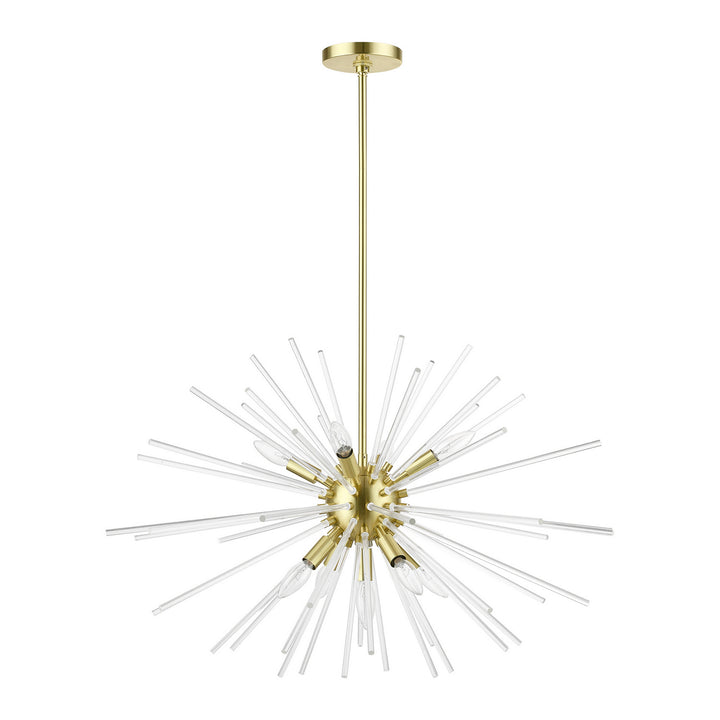 Livex Utopia 41255-12 Chandelier Light - Satin Brass