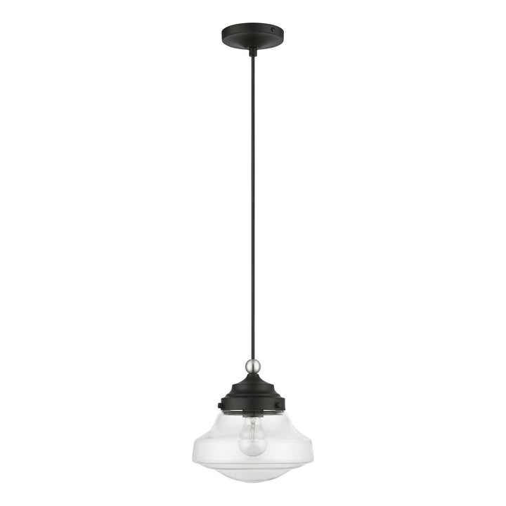 Livex Avondale 41293-04 Pendant Light - Black w/Brushed Nickel