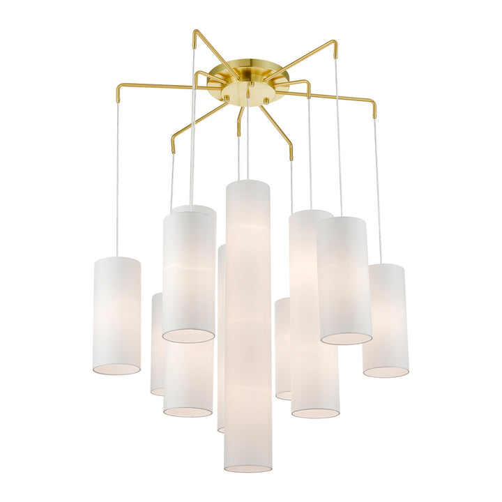 Livex Strathmore 42658-12 Chandelier Light - Satin Brass