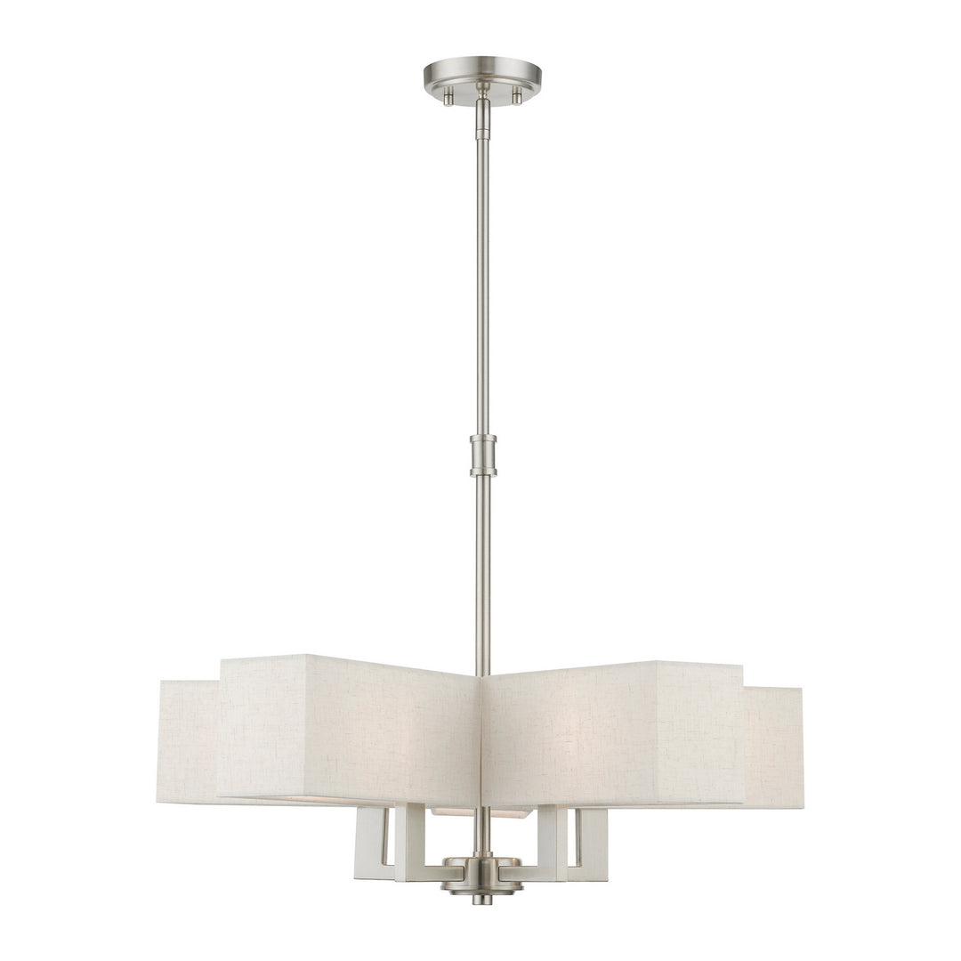 Livex Rubix 42665-91 Chandelier Light - Brushed Nickel
