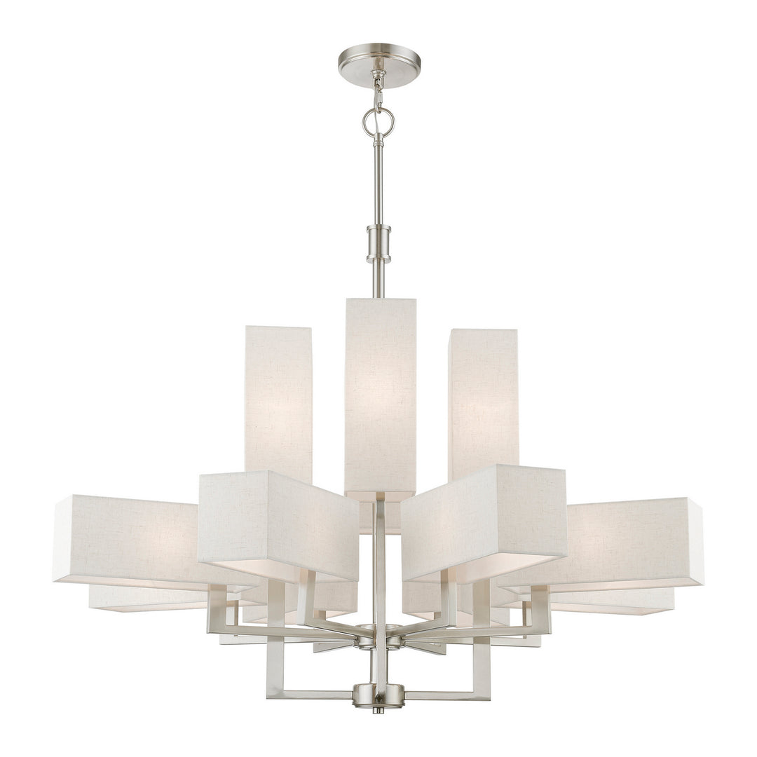 Livex Rubix 42669-91 Chandelier Light - Brushed Nickel