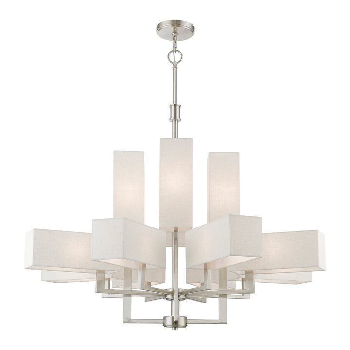 Livex Rubix 42669-91 Chandelier Light - Brushed Nickel