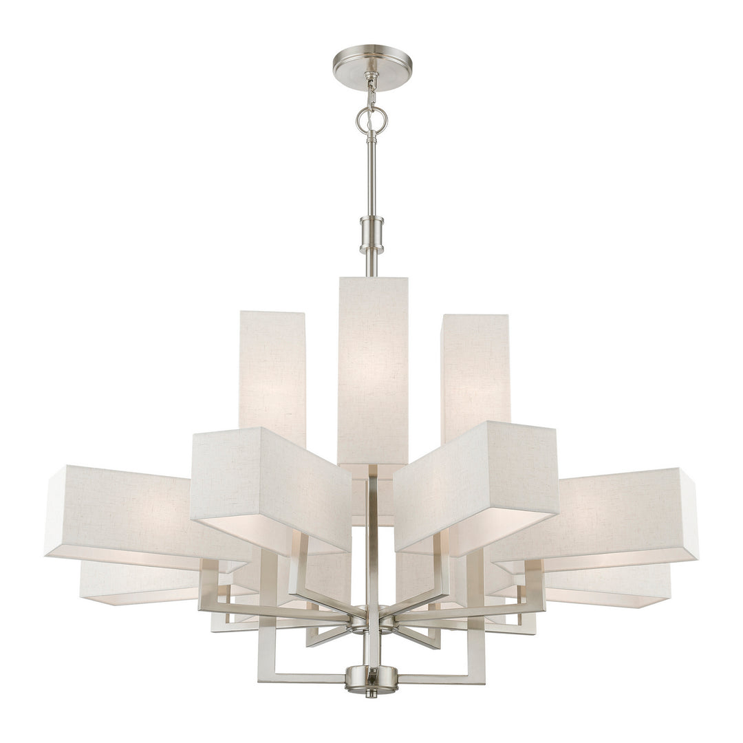 Livex Rubix 42669-91 Chandelier Light - Brushed Nickel