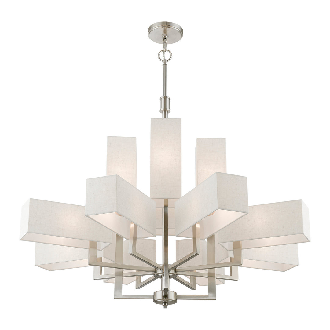 Livex Rubix 42669-91 Chandelier Light - Brushed Nickel