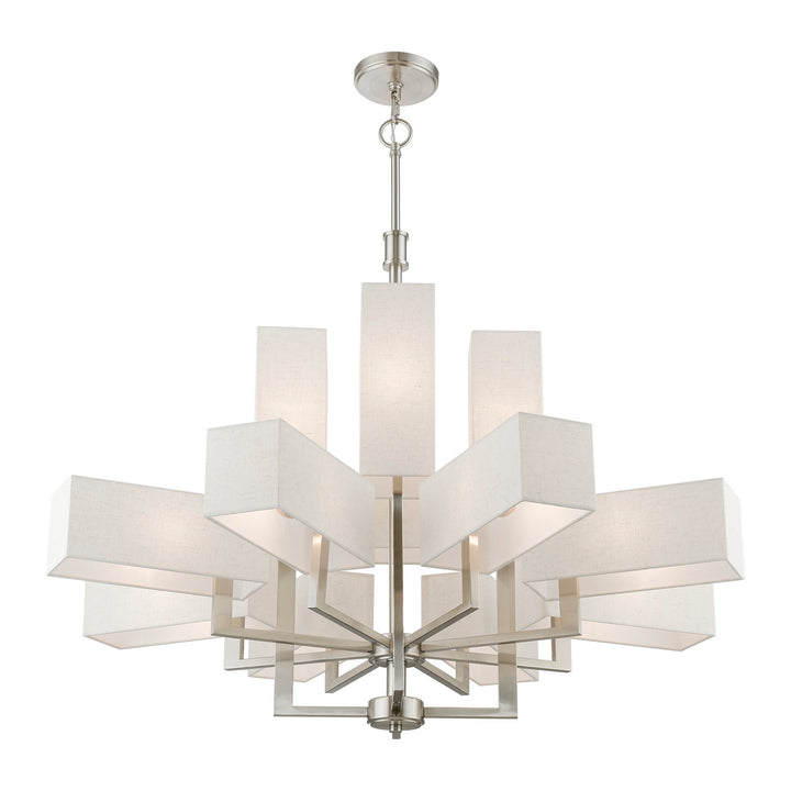 Livex Rubix 42669-91 Chandelier Light - Brushed Nickel