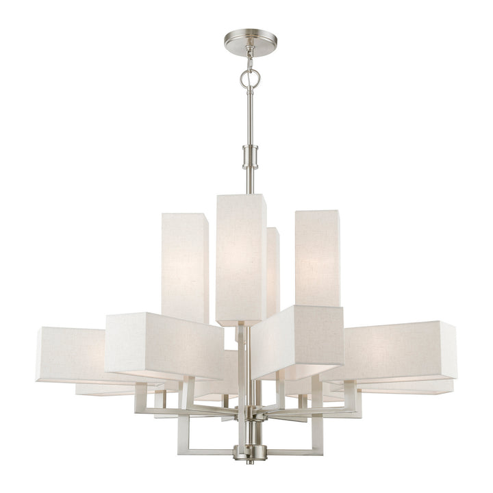 Livex Rubix 42669-91 Chandelier Light - Brushed Nickel