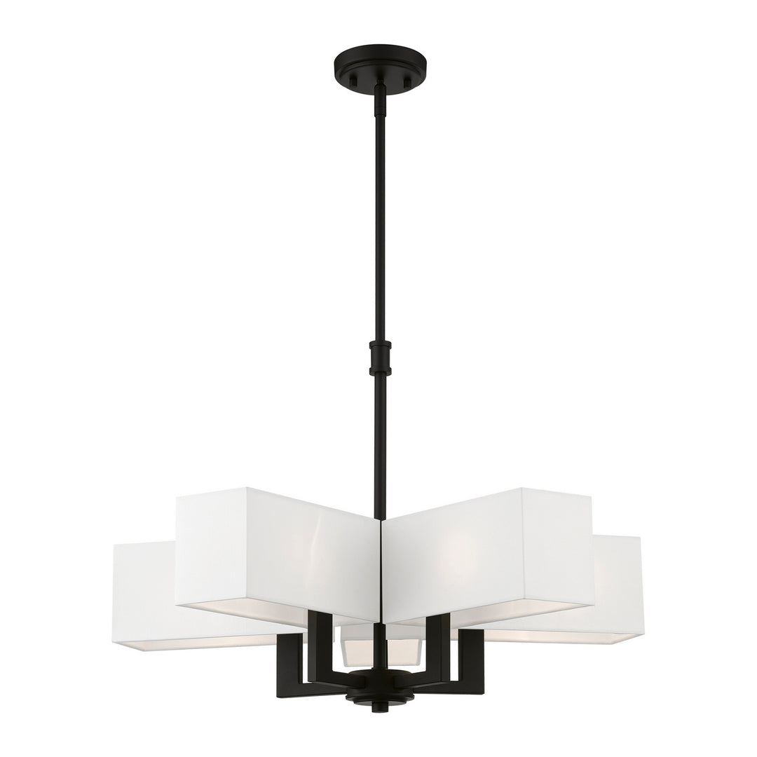 Livex Rubix 42675-04 Chandelier Light - Black