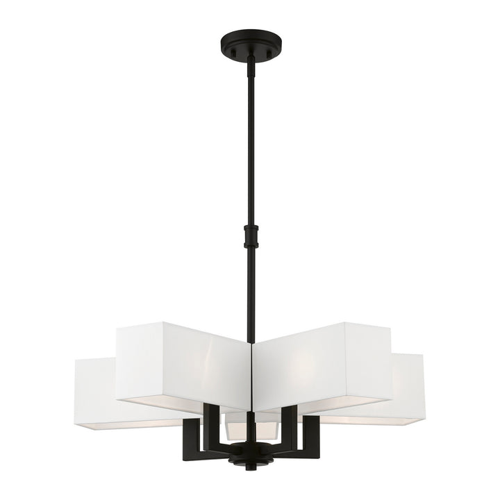 Livex Rubix 42675-04 Chandelier Light - Black