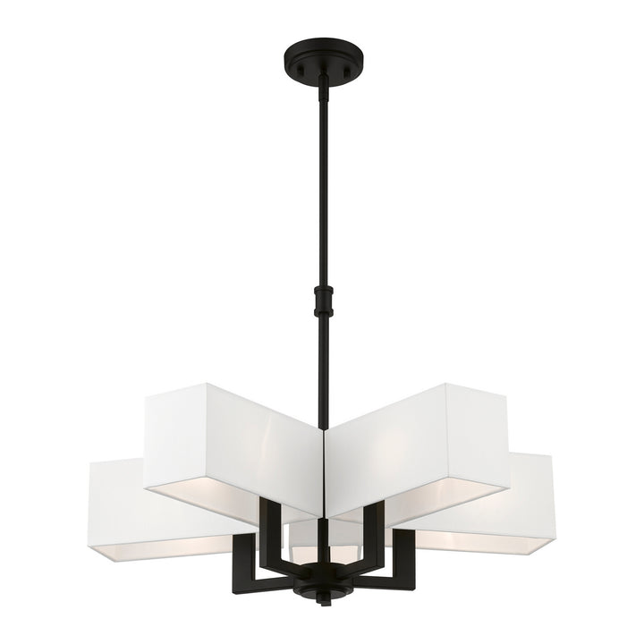 Livex Rubix 42675-04 Chandelier Light - Black