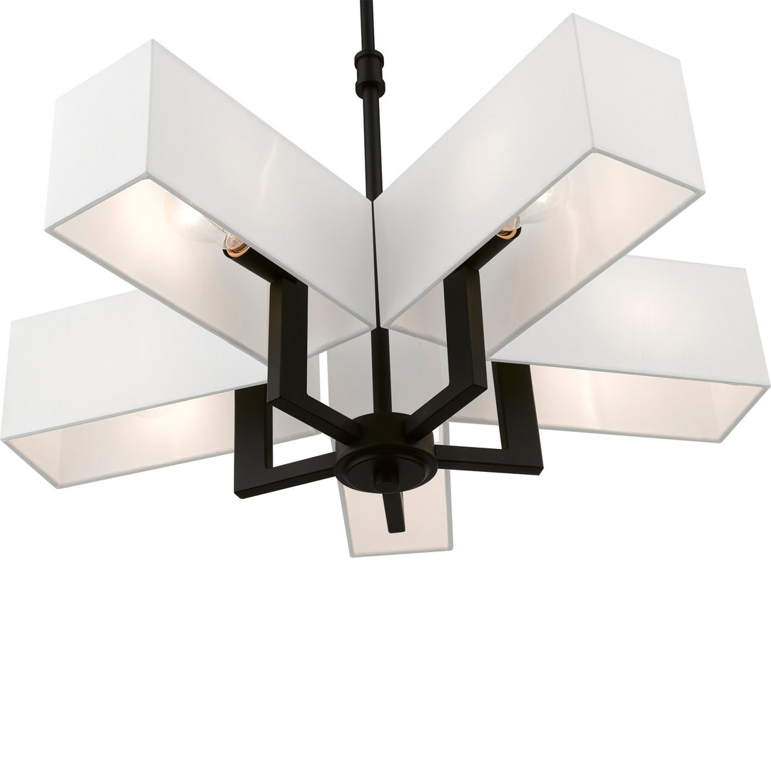 Livex Rubix 42675-04 Chandelier Light - Black