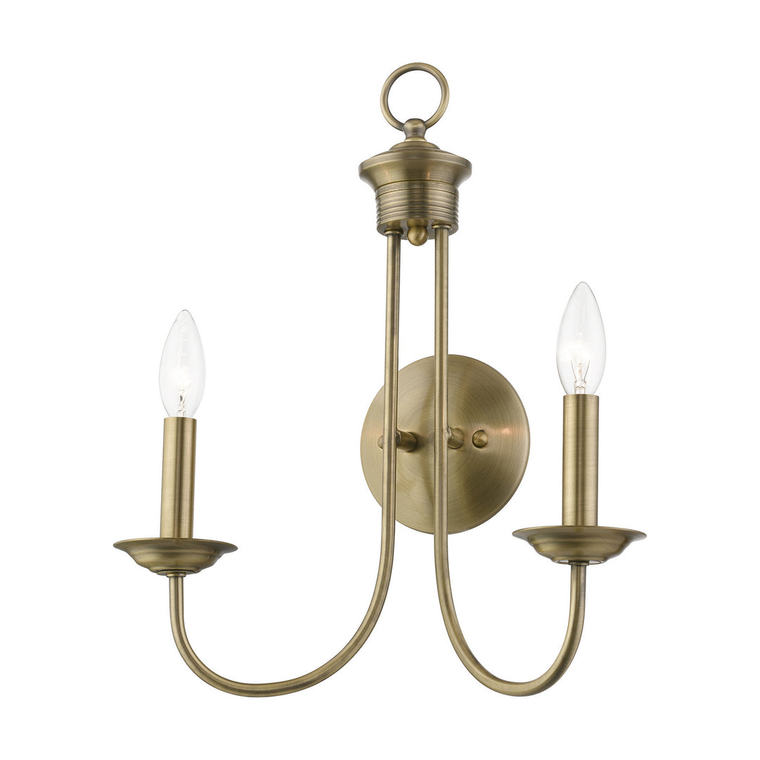 Livex Estate 42682-01 Wall Sconce Light - Antique Brass