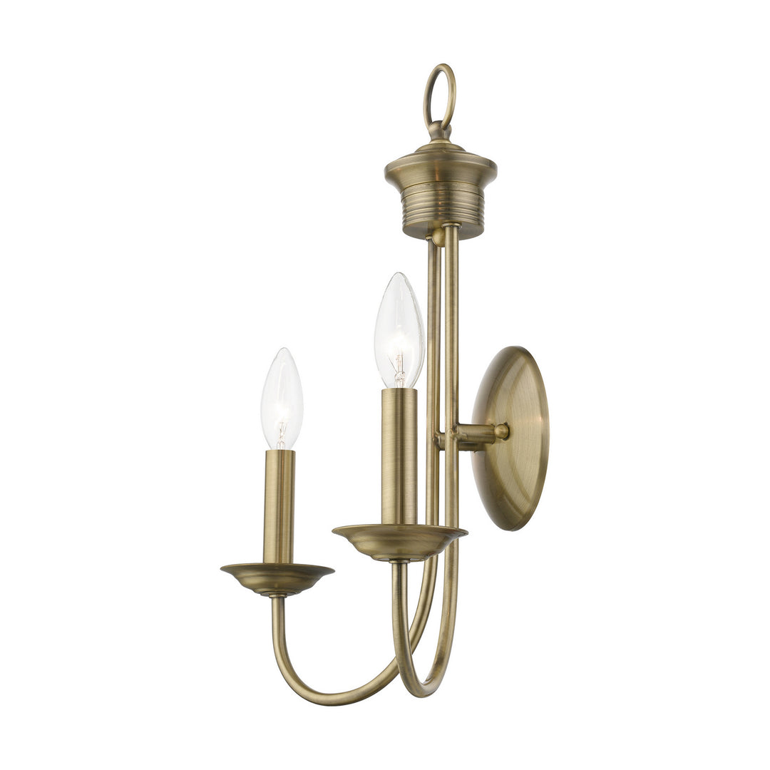 Livex Estate 42682-01 Wall Sconce Light - Antique Brass