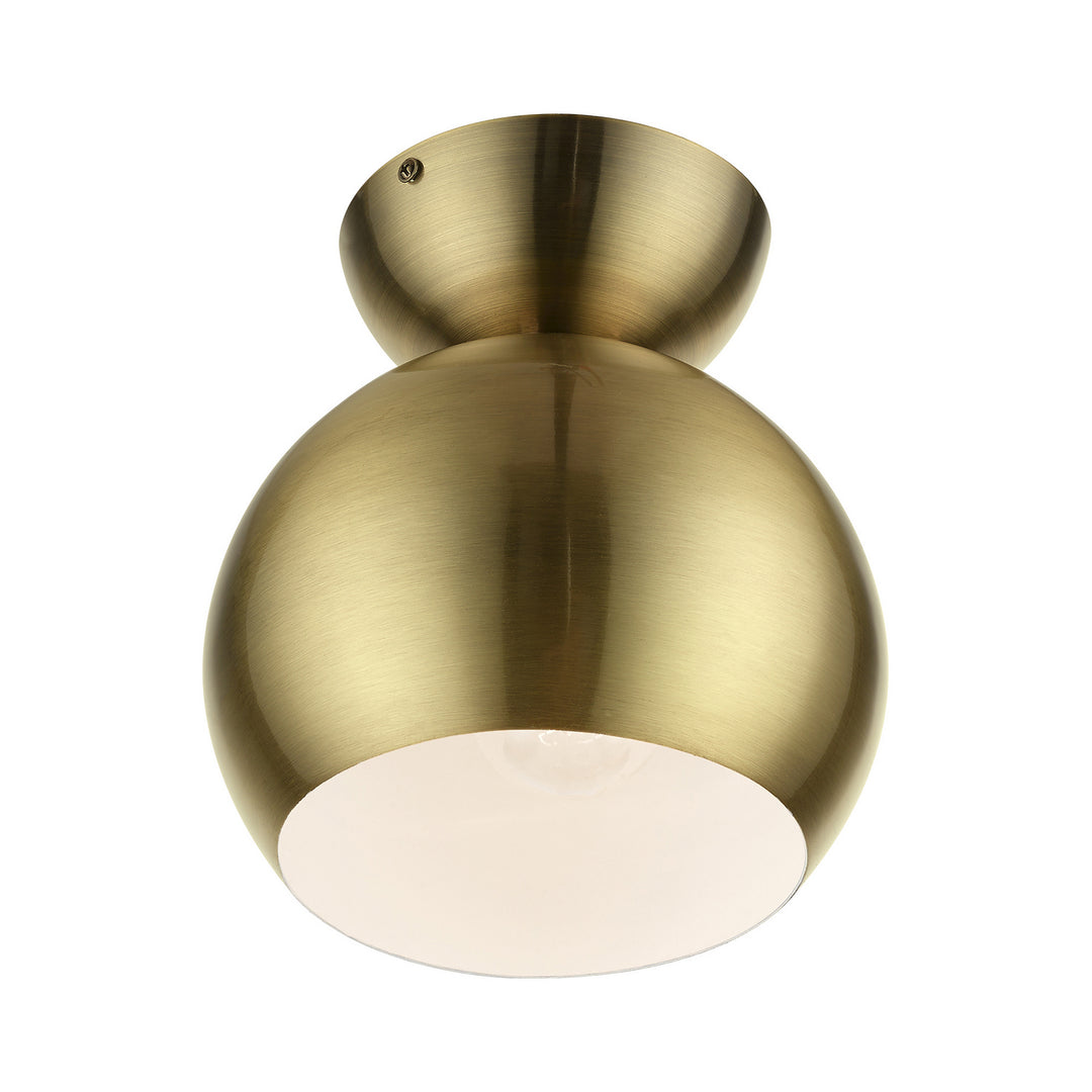 Livex Stockton 45487-01 Ceiling Light - Antique Brass