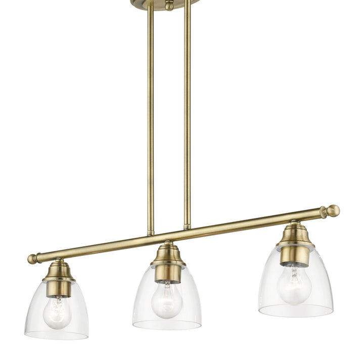 Livex Montgomery 46337-01 Pendant Light - Antique Brass