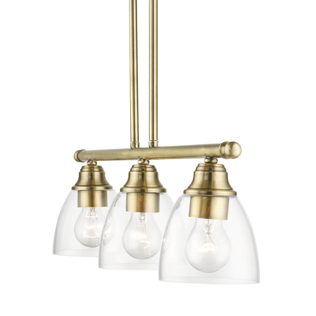 Livex Montgomery 46337-01 Pendant Light - Antique Brass