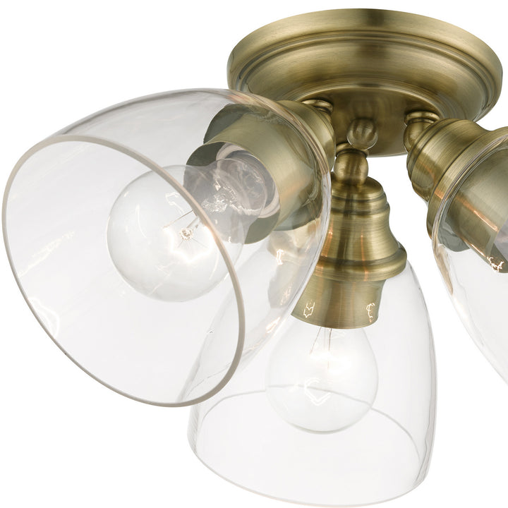 Livex Montgomery 46339-01 Ceiling Light - Antique Brass