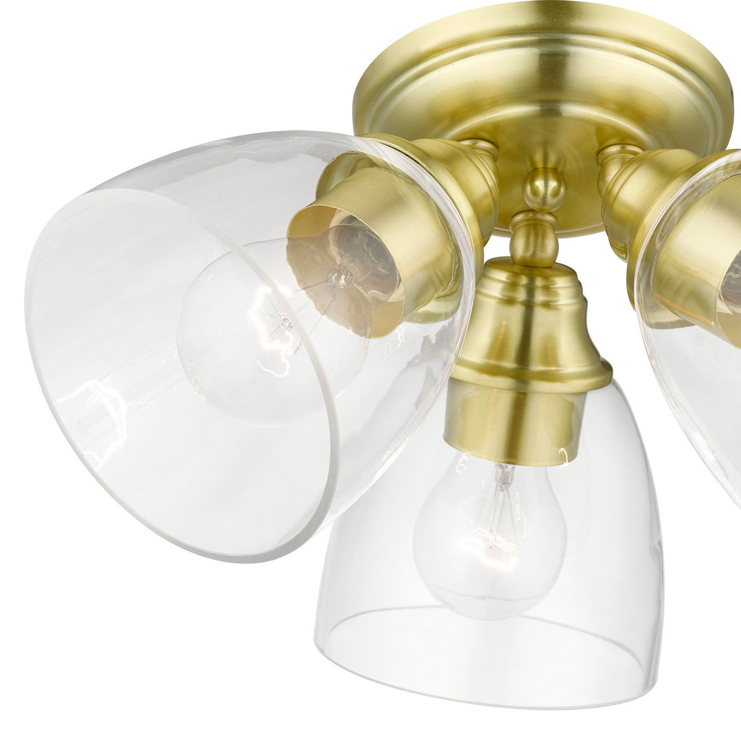 Livex Montgomery 46339-12 Ceiling Light - Satin Brass