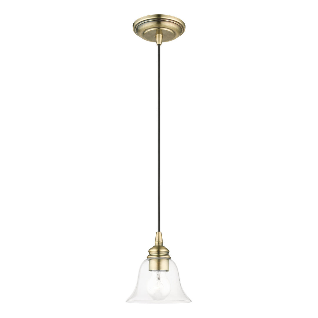 Livex Moreland 46480-01 Pendant Light - Antique Brass