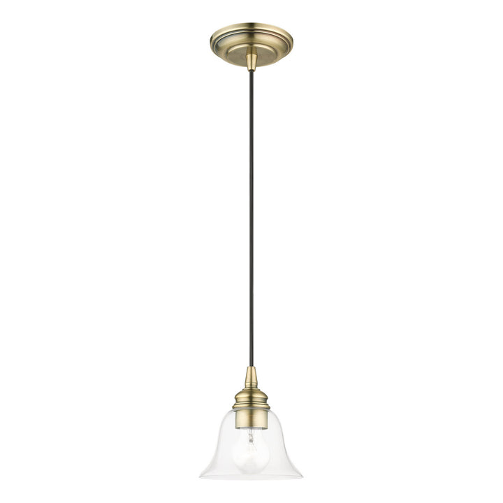 Livex Moreland 46480-01 Pendant Light - Antique Brass
