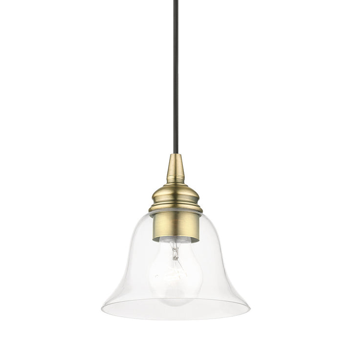 Livex Moreland 46480-01 Pendant Light - Antique Brass