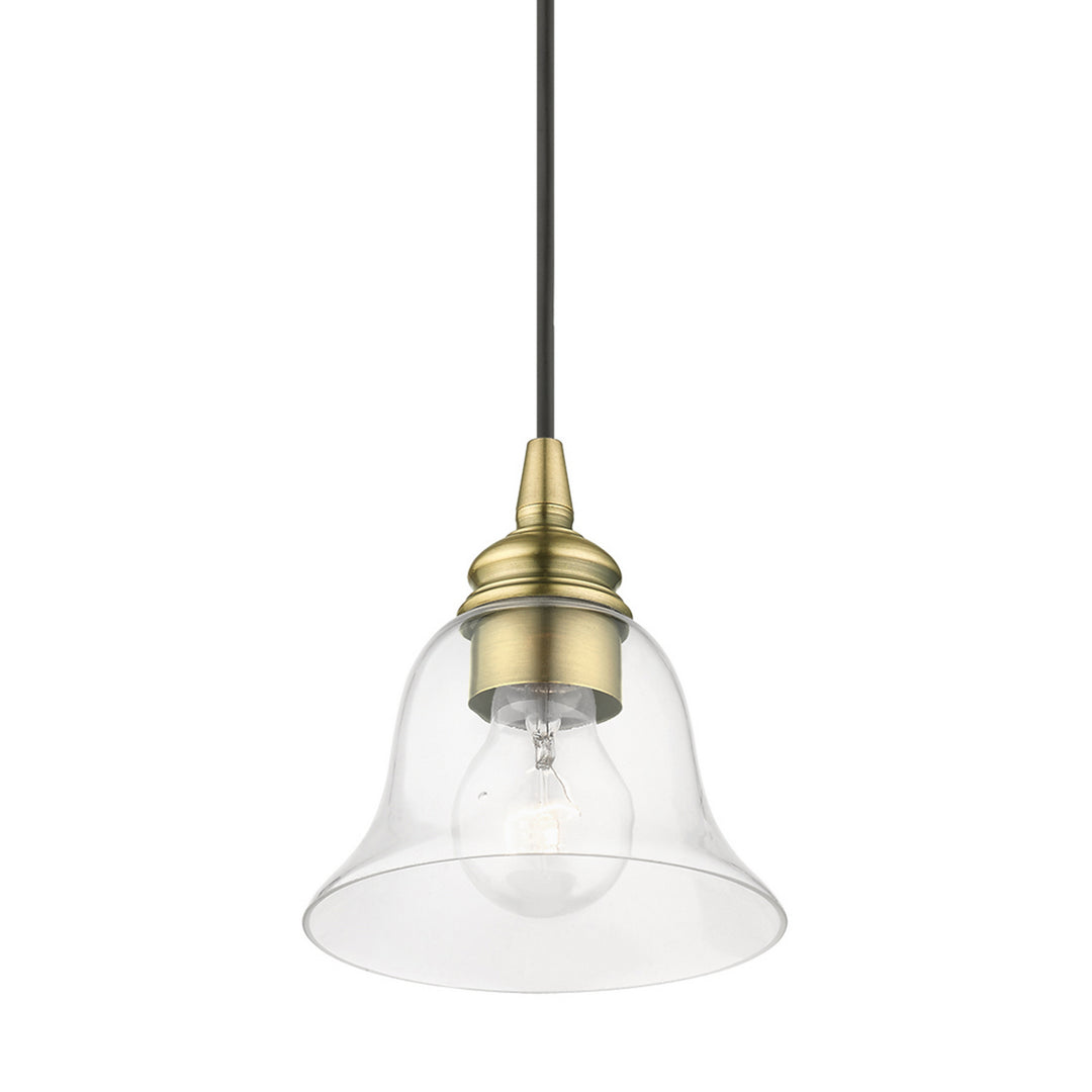 Livex Moreland 46480-01 Pendant Light - Antique Brass