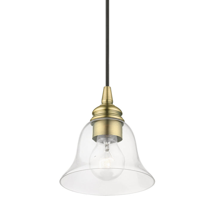 Livex Moreland 46480-01 Pendant Light - Antique Brass