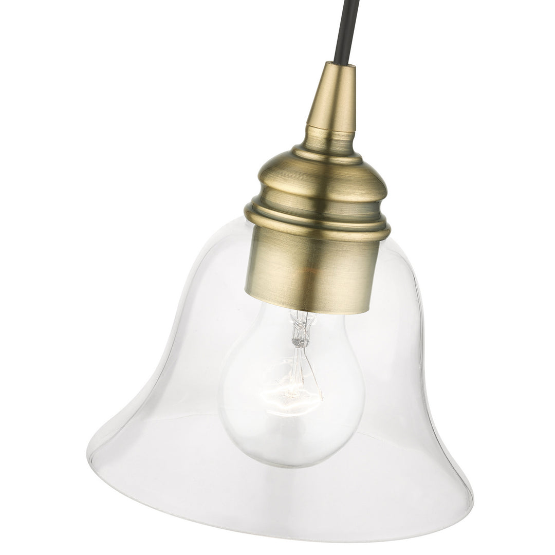 Livex Moreland 46480-01 Pendant Light - Antique Brass