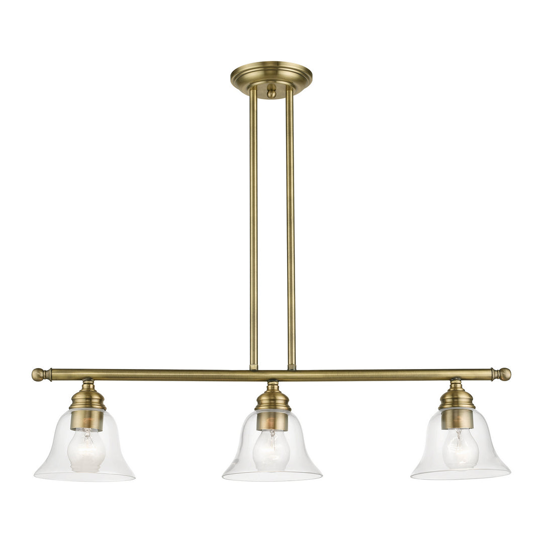 Livex Moreland 46487-01 Pendant Light - Antique Brass