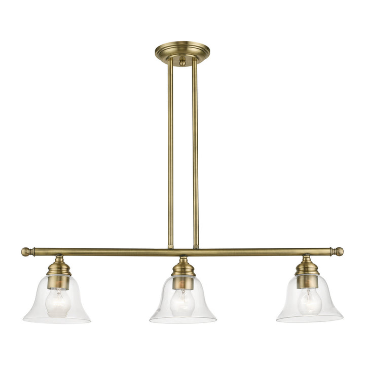 Livex Moreland 46487-01 Pendant Light - Antique Brass