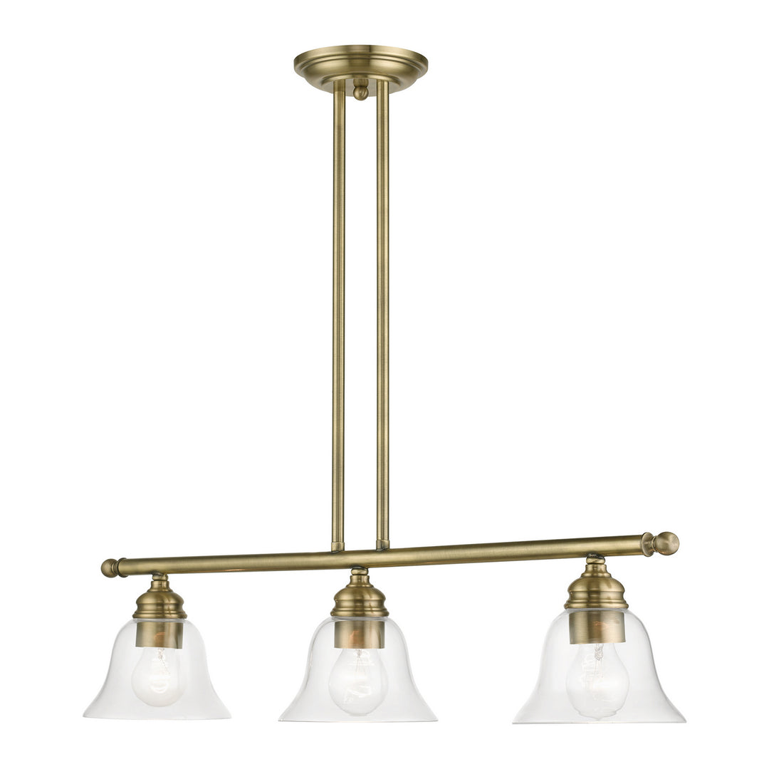 Livex Moreland 46487-01 Pendant Light - Antique Brass
