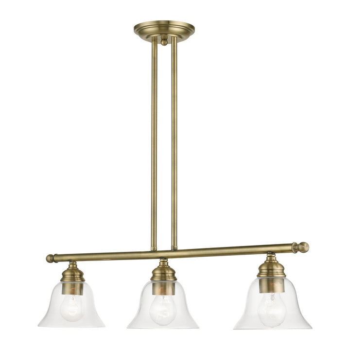 Livex Moreland 46487-01 Pendant Light - Antique Brass