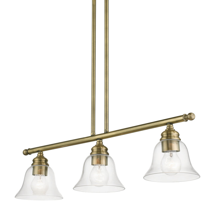 Livex Moreland 46487-01 Pendant Light - Antique Brass