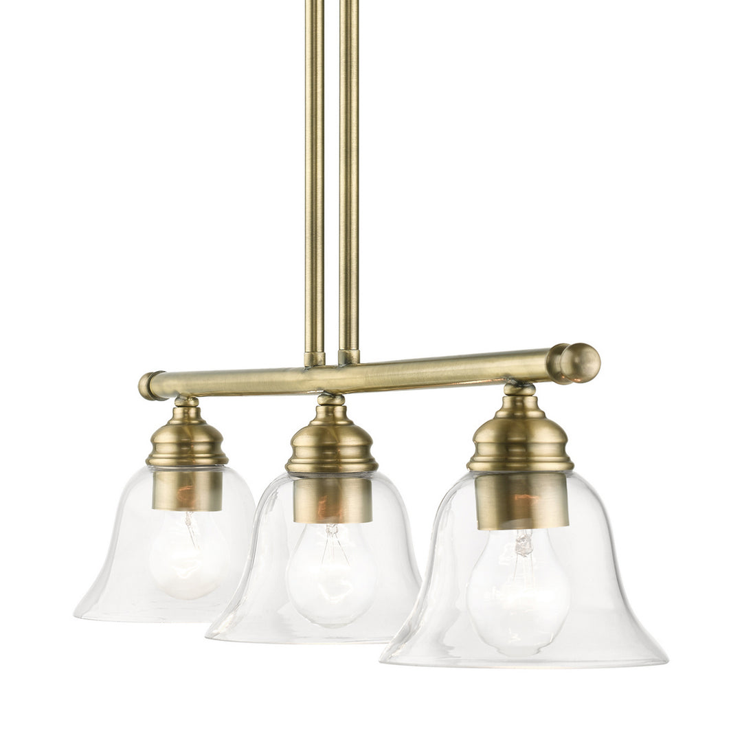 Livex Moreland 46487-01 Pendant Light - Antique Brass