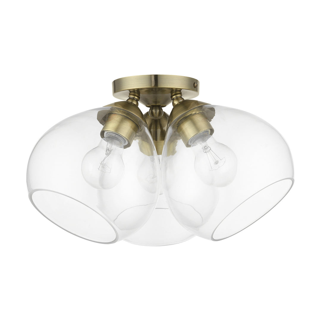 Livex Catania 46502-01 Ceiling Light - Antique Brass