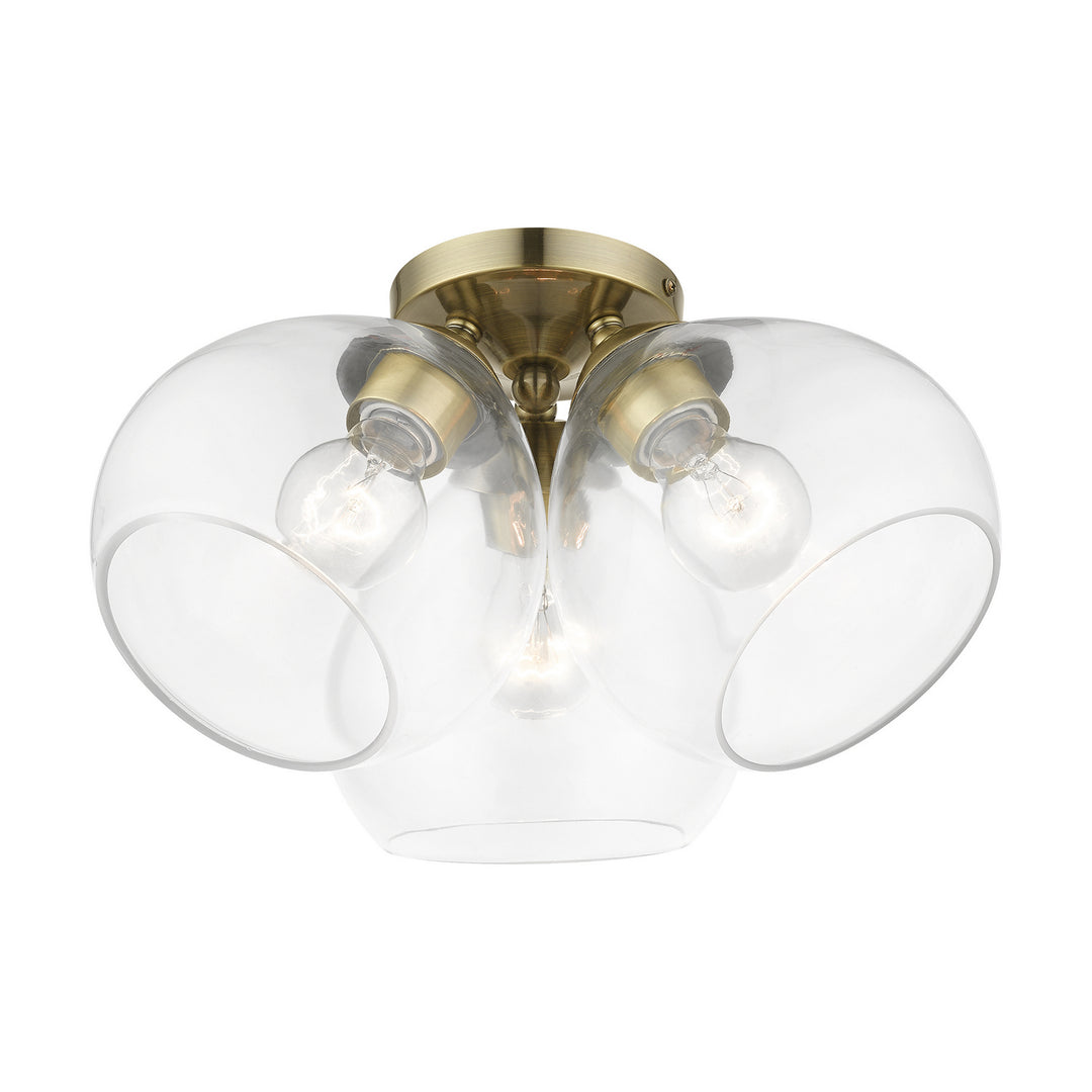 Livex Catania 46502-01 Ceiling Light - Antique Brass