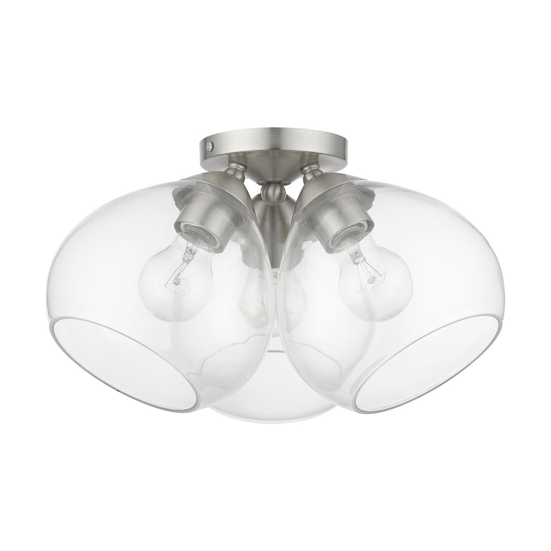 Livex Catania 46502-91 Ceiling Light - Brushed Nickel