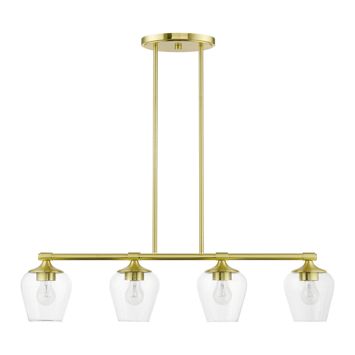 Livex Willow 46724-12 Pendant Light - Satin Brass