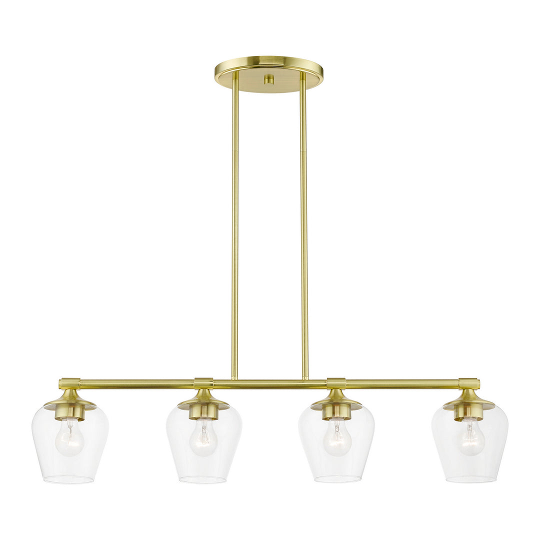 Livex Willow 46724-12 Pendant Light - Satin Brass