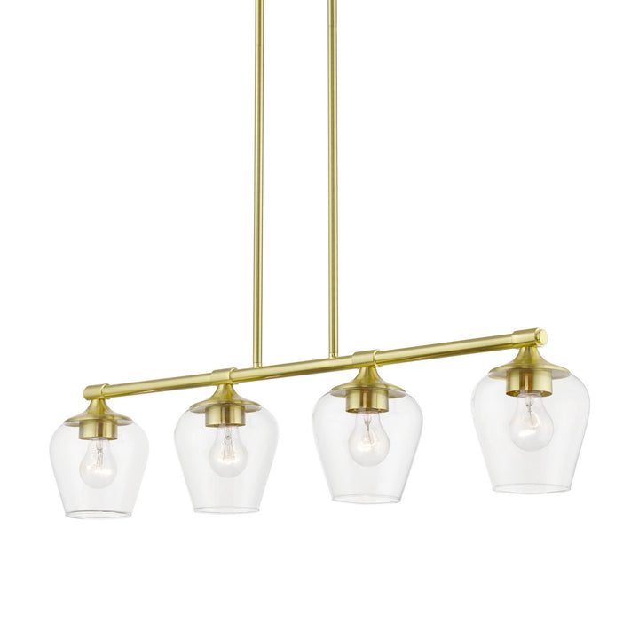 Livex Willow 46724-12 Pendant Light - Satin Brass