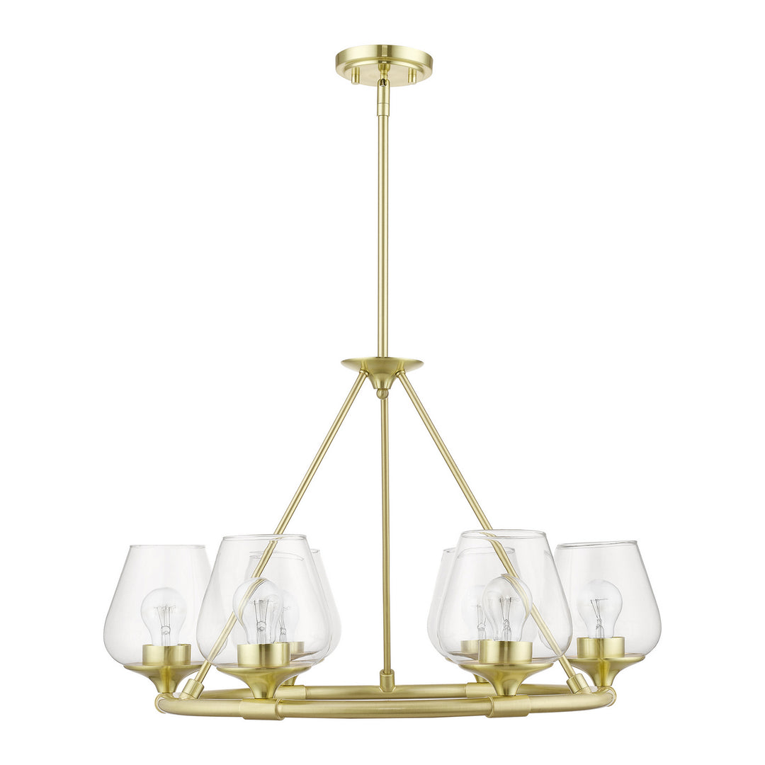 Livex Willow 46726-12 Chandelier Light - Satin Brass