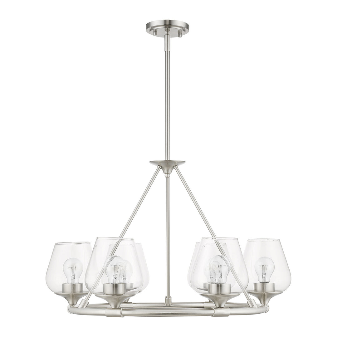 Livex Willow 46726-91 Chandelier Light - Brushed Nickel