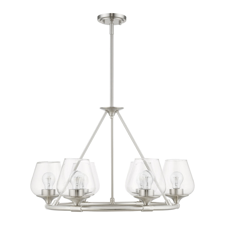Livex Willow 46726-91 Chandelier Light - Brushed Nickel