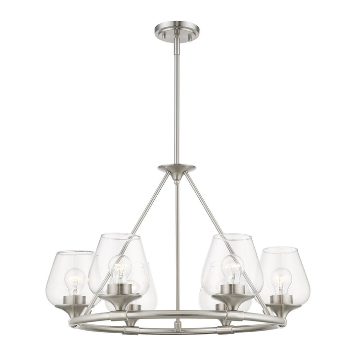 Livex Willow 46726-91 Chandelier Light - Brushed Nickel